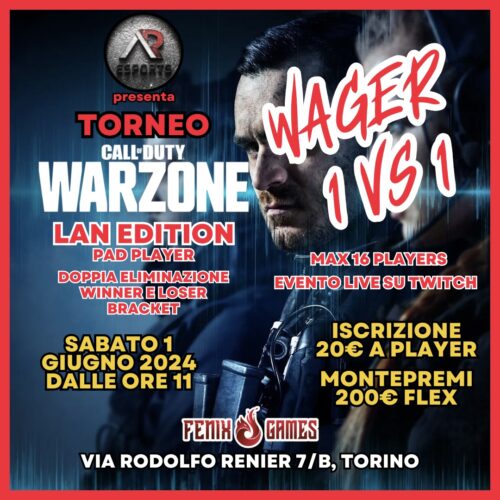 tornei call of duty warzone lan torino